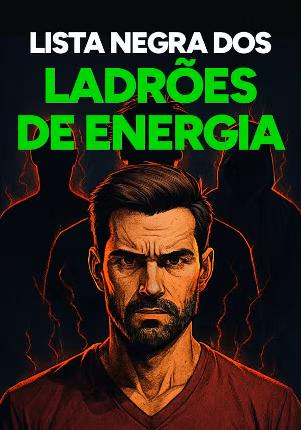 Lista Negra dos Ladrões de Energia — Descubra o Que Está Drenando Sua Força Masculina Todos os Dias